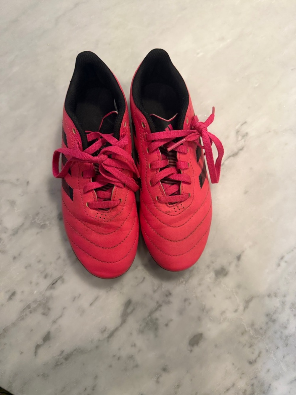 Adidas Kids Pink soccer cleats
